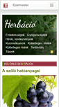 Mobile Screenshot of herbacio.ezermester.hu